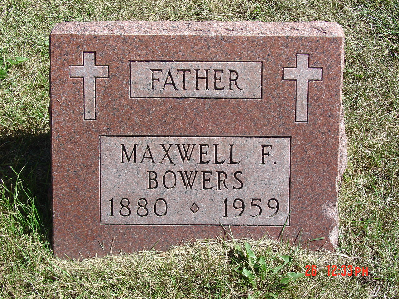 Portrait of Maxwell F Bowers