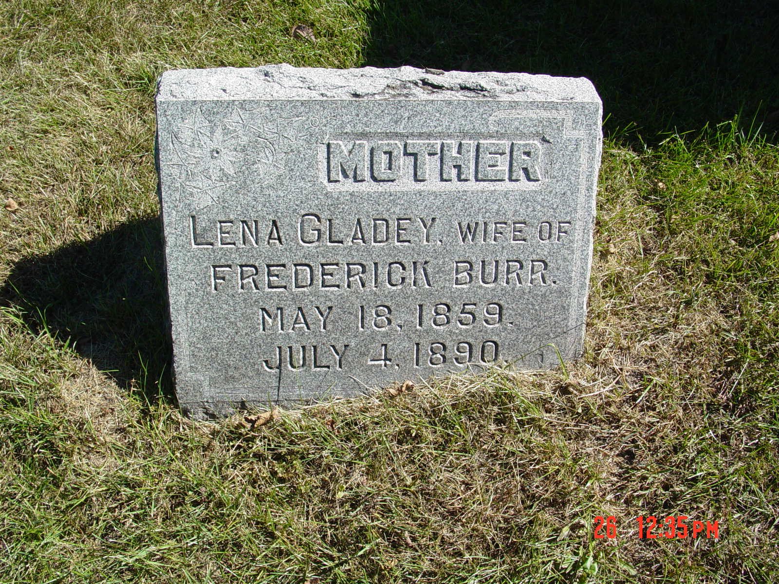 Portrait of Lena Gladey Burr