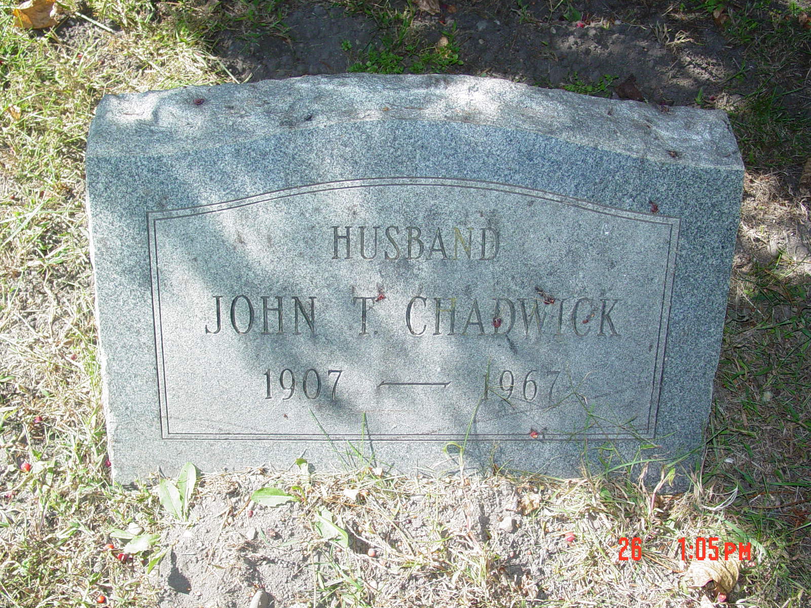 Portrait of John T Chadwick