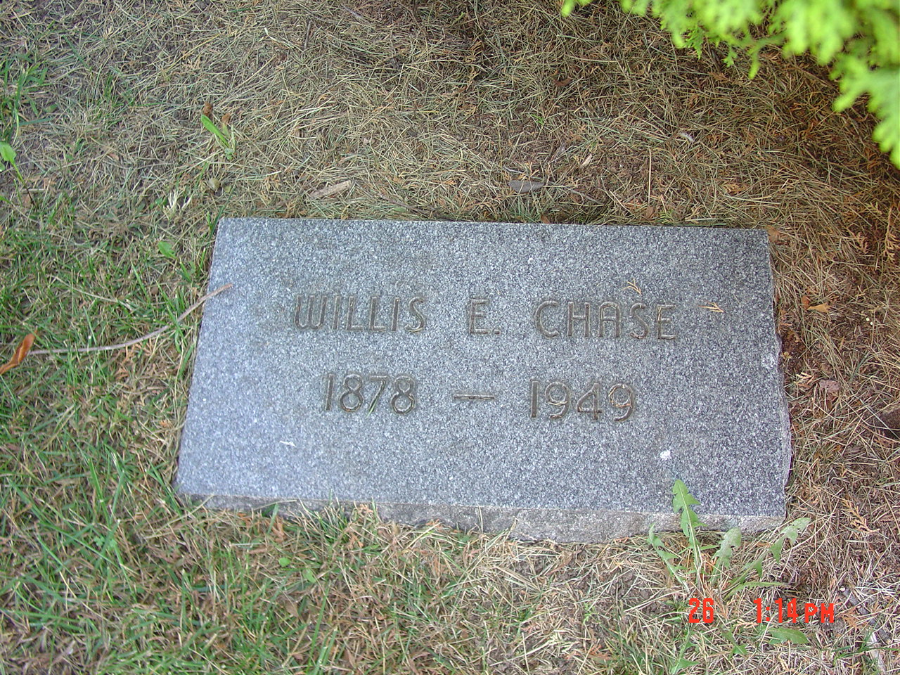 Portrait of Willis E Chase