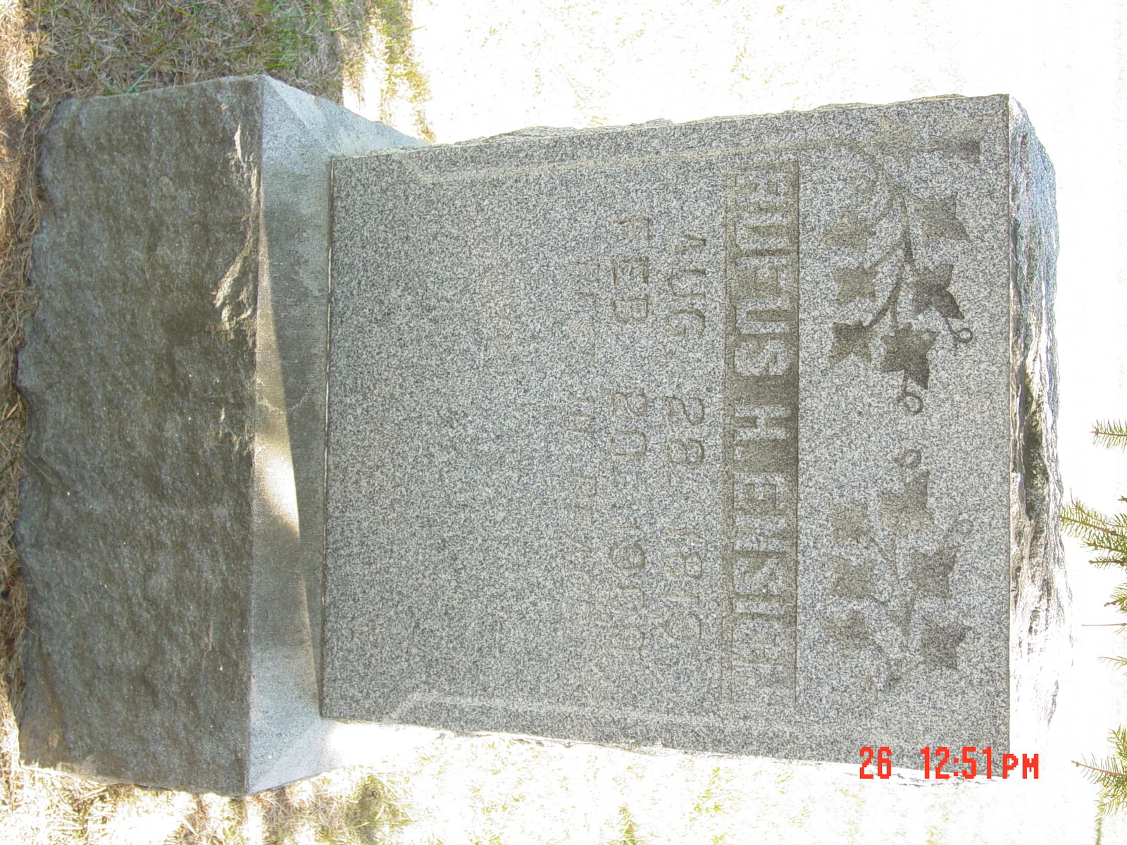 Portrait of Rufus H Ensign