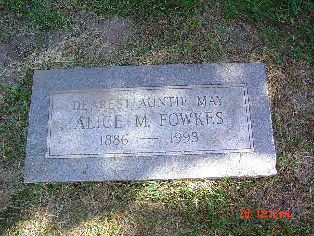 Portrait of Alice M Fowkes