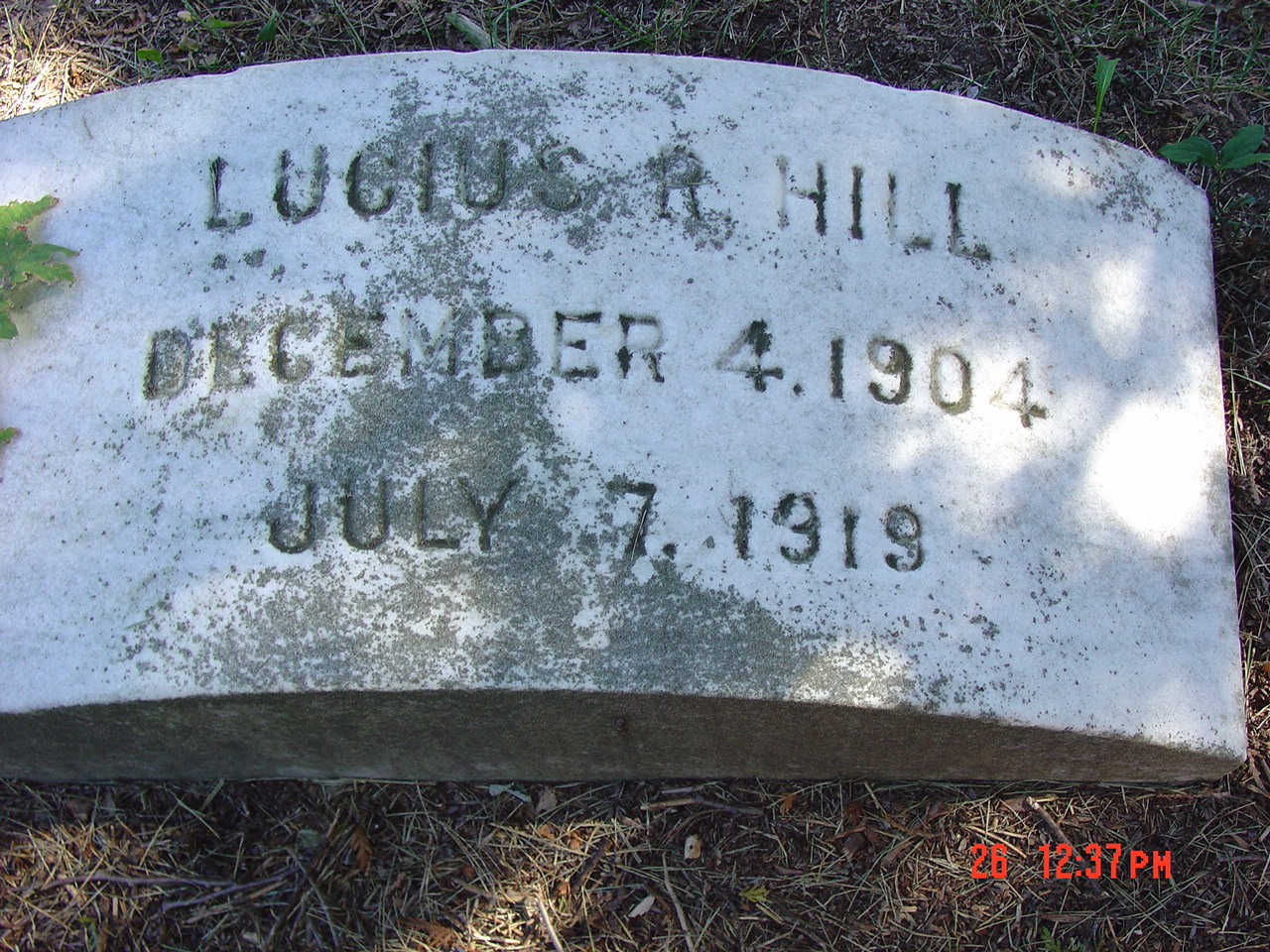 Portrait of Lucius R Hill