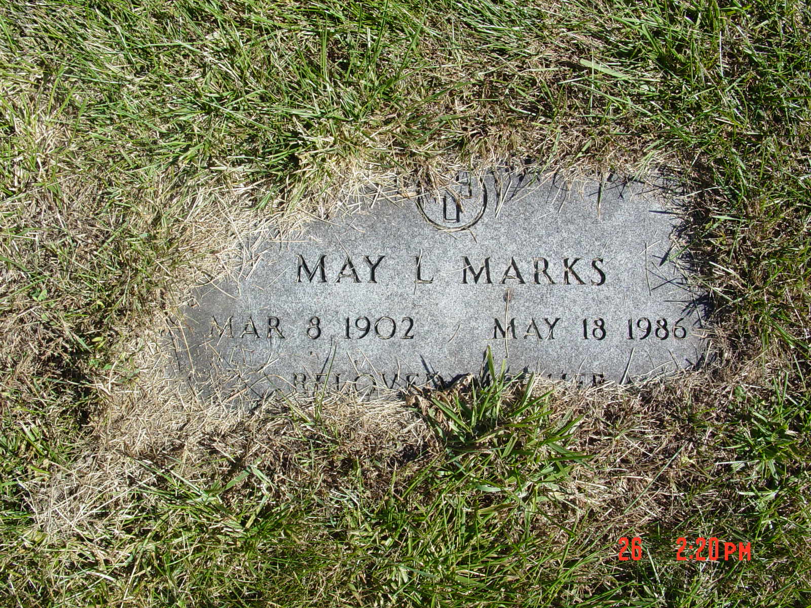 Portrait of May L Marks