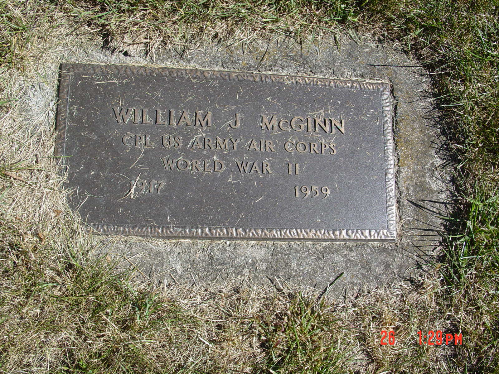 Portrait of William J McGinn