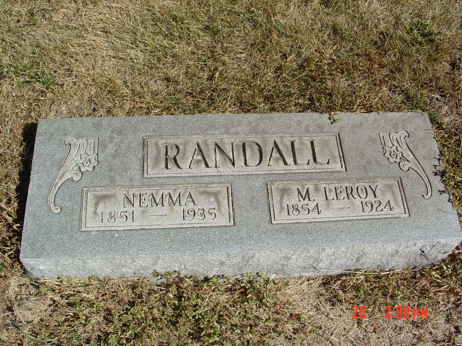 Portrait of M Leroy Randall