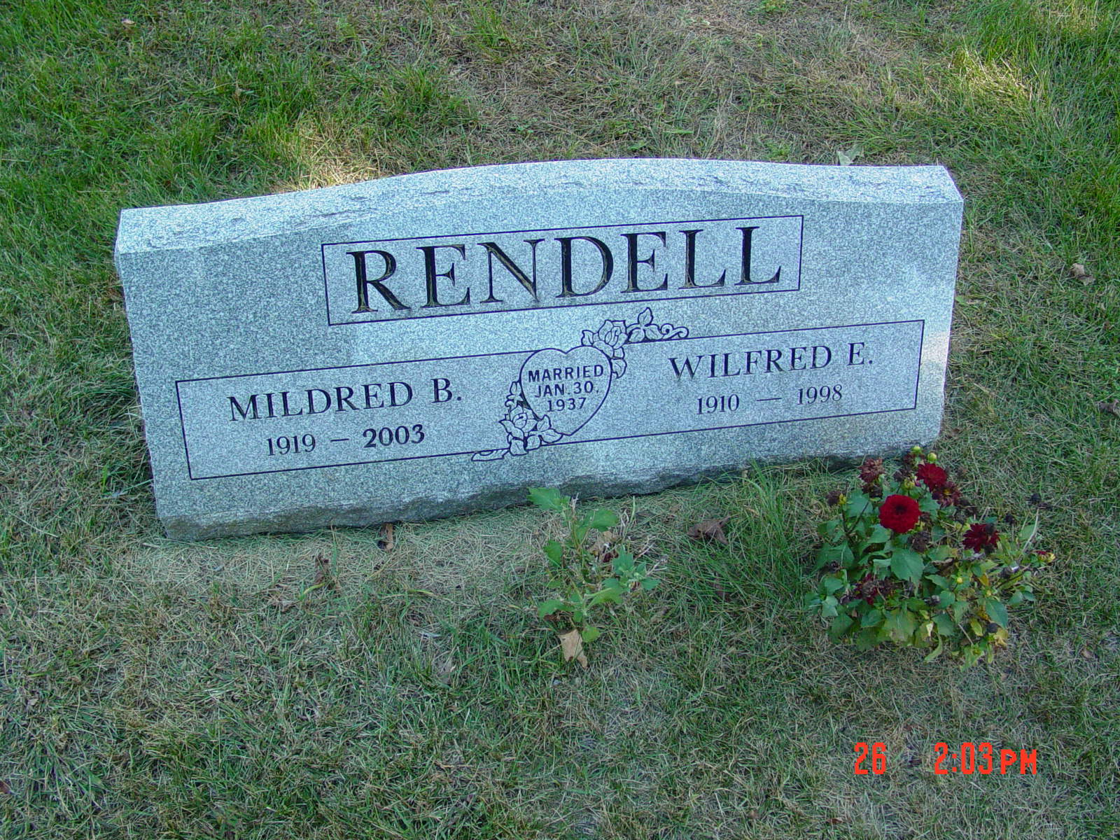 Portrait of Mildred B Rendell
