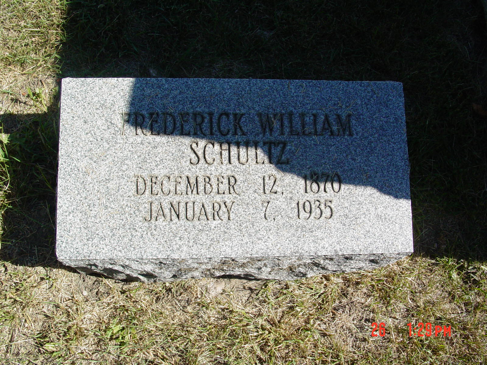 Portrait of Frederick William Schultz