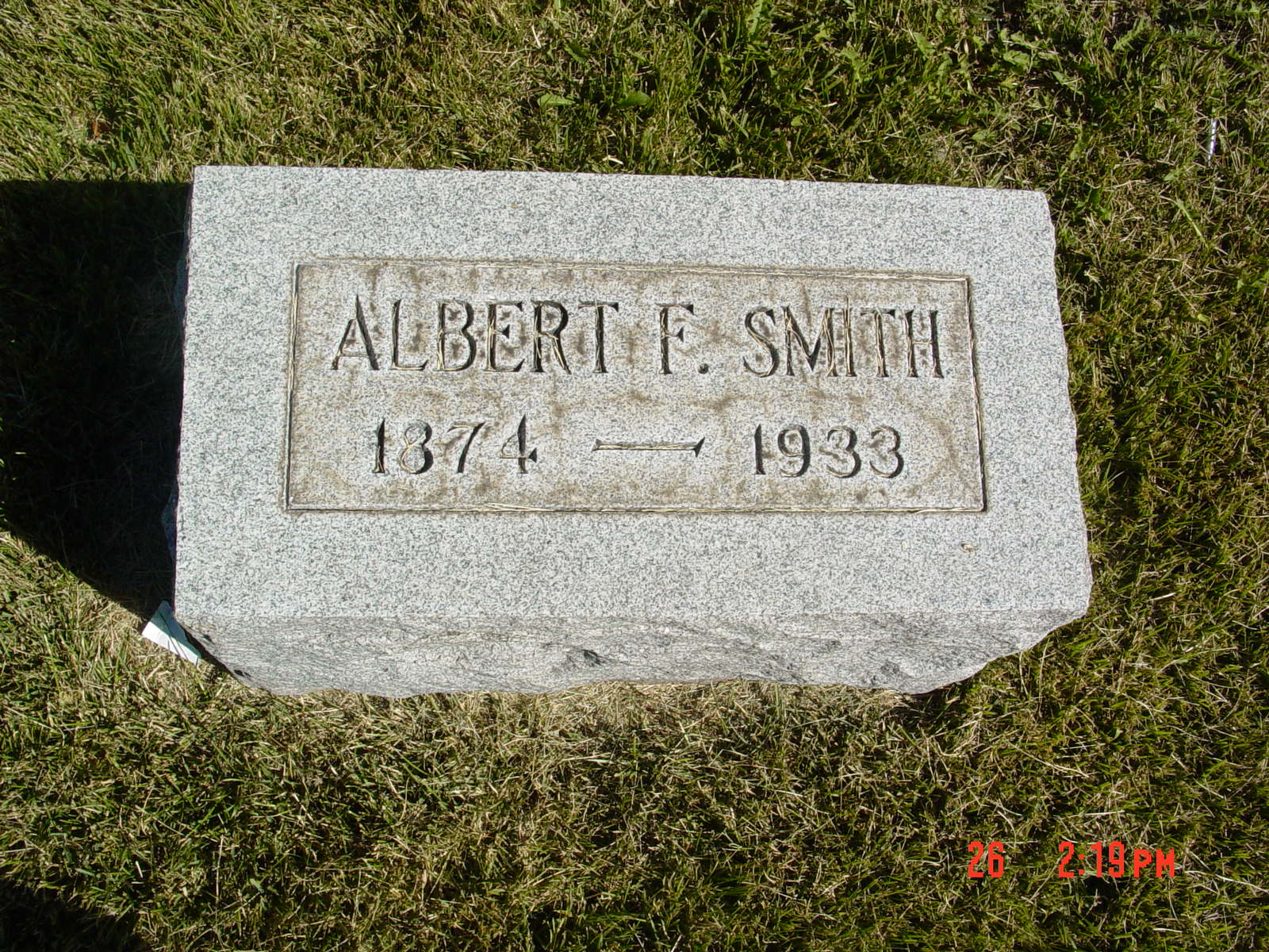 Portrait of Albert F Smith