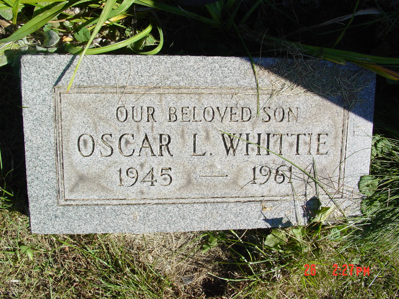 Portrait of Oscar L Whittie