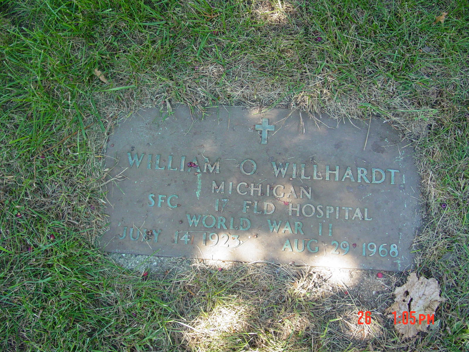 Portrait of William O Willhardt