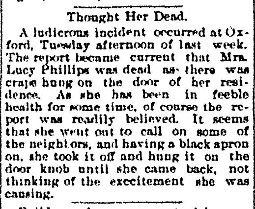 Lucy Phillips Thought Dead