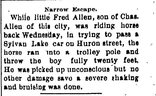 Fred Allen's Narrow Escape