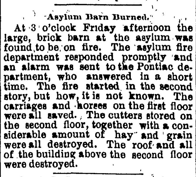 Asylum Barn Burned