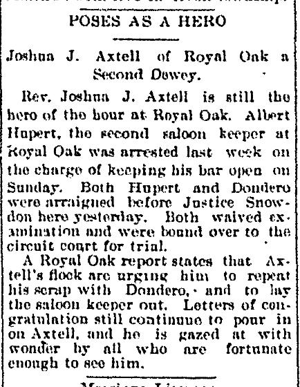 Joshua Axtell Arrested For Open Bar