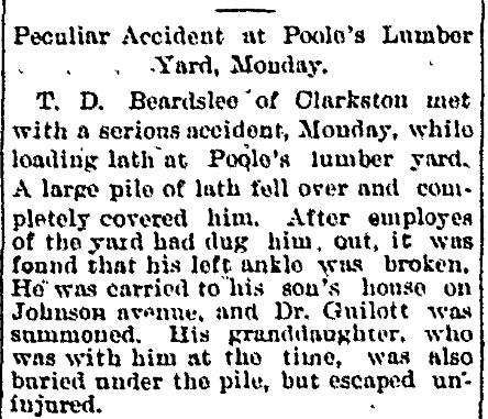 T. D. Beardslee's Accident