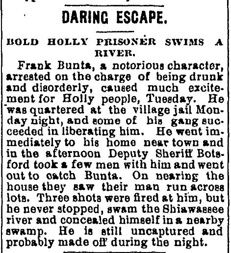 Frank Bunts Daring Escape