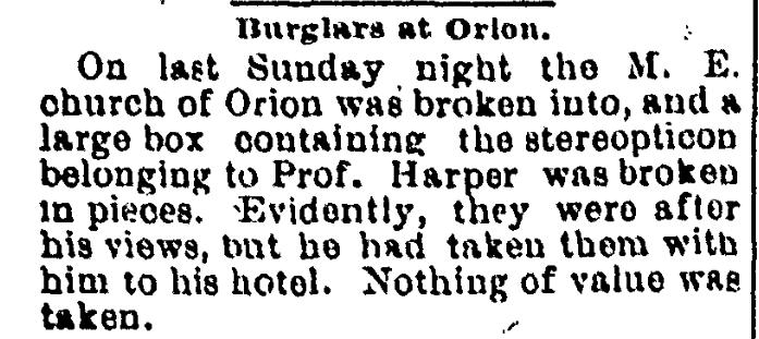 Burglars At Orion