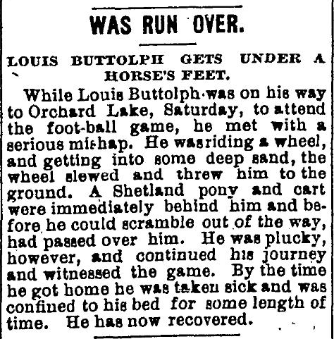 Louis Buttolph Run Over