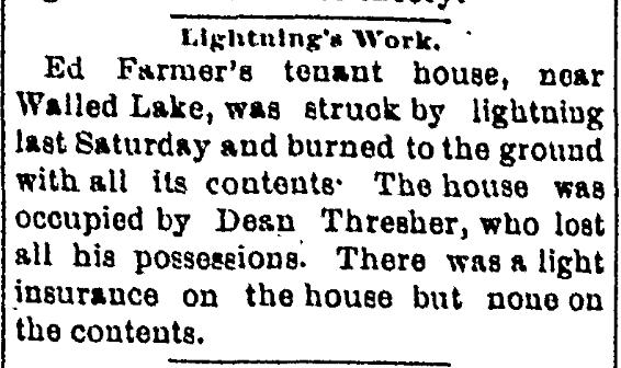 Ed Farmer's House Burned