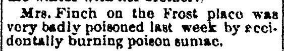 Mrs. Finch Poisoned