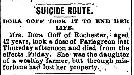 Dora Goff Suicide
