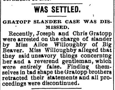 Gratopp Slander Case Settled