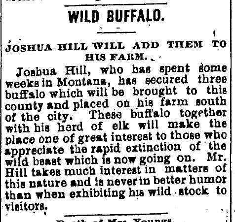 Joshua Hill Gets Three Buffalo