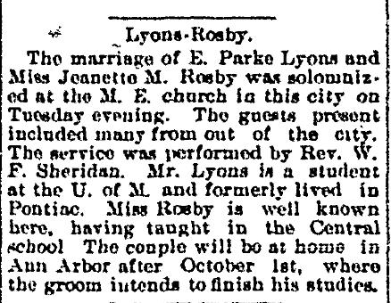 Lyons - Rosby Wedding
