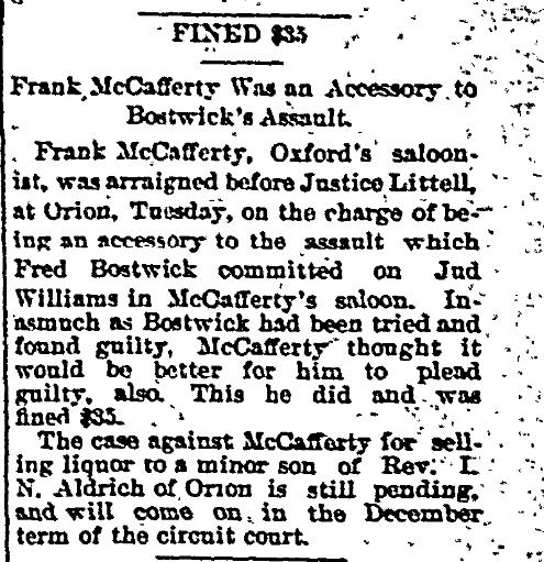 Frank McCafferty Arrested For Bostwick's Assault