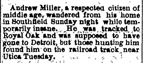 Andrew Miller Wandered Away