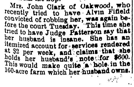 Mrs John Clark In Court Again