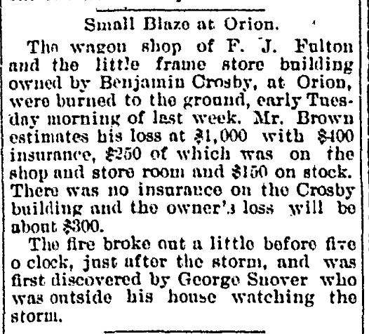 Small Blaze at Orion