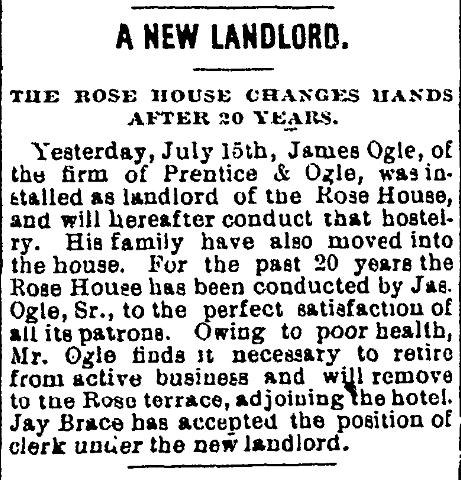 Rose House Changes Hands