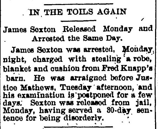 James Sexton Arrested Again