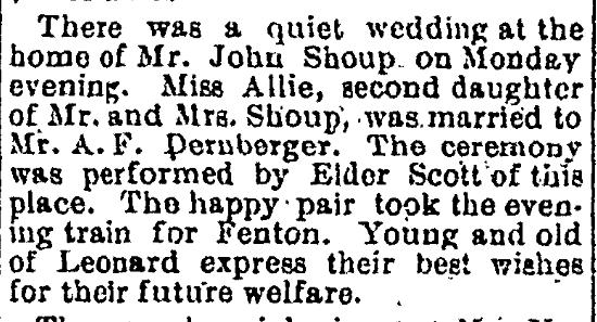 Shoup - Dernberger Wedding