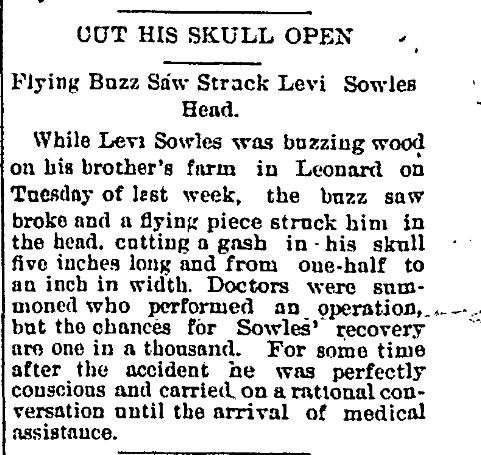 Levi Sowles Head Cut