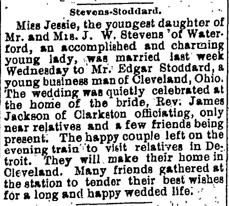 Stevens - Stoddard Wedding
