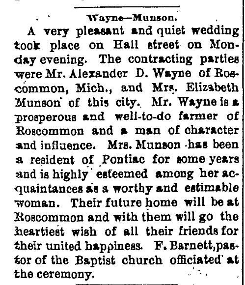 Wayne - Munson wedding