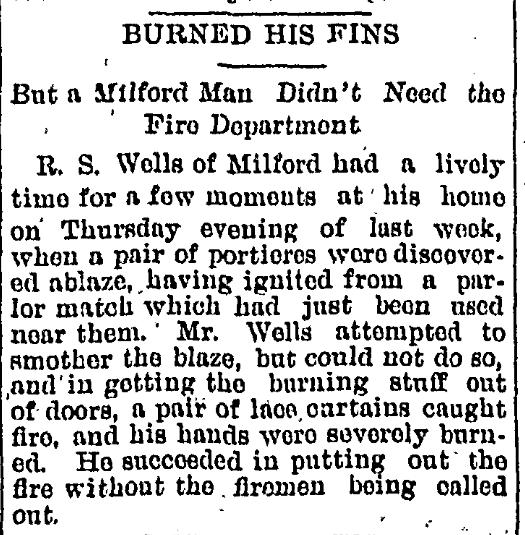 R. S. Wells Sightly Burned