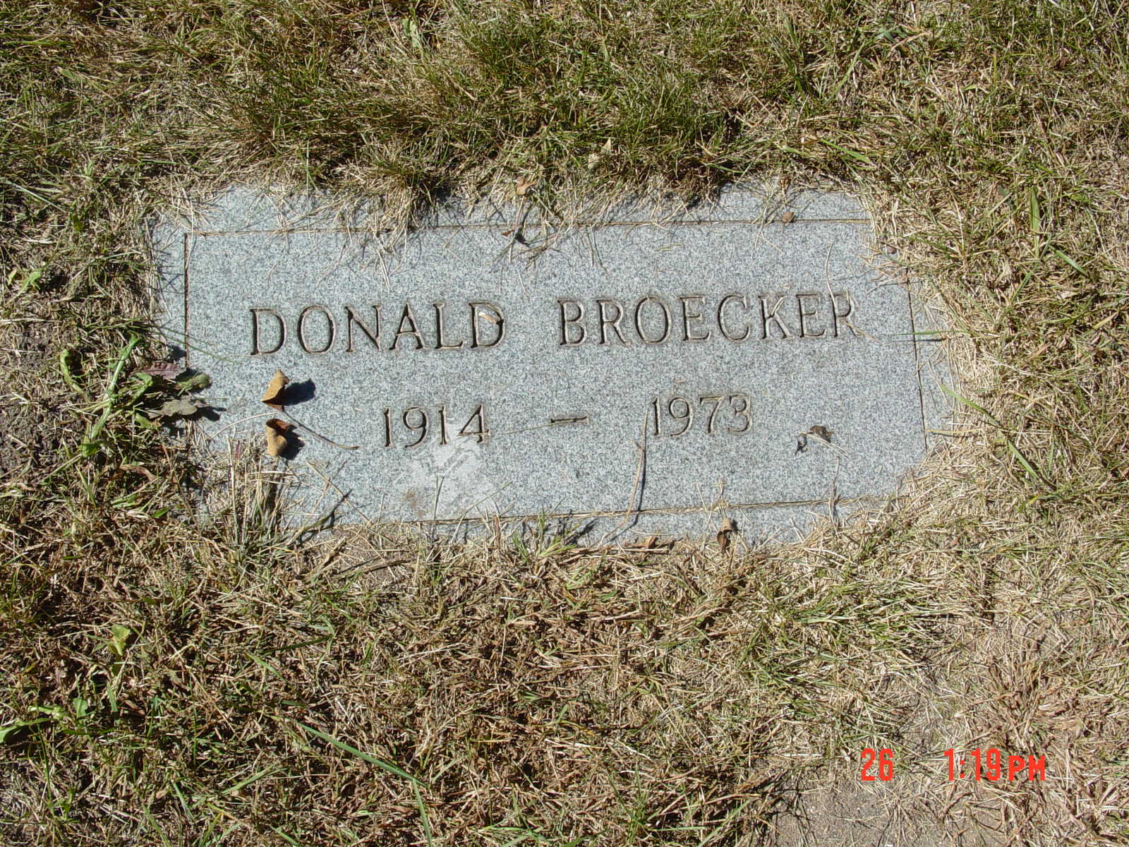 Portrait of Donald Broecker