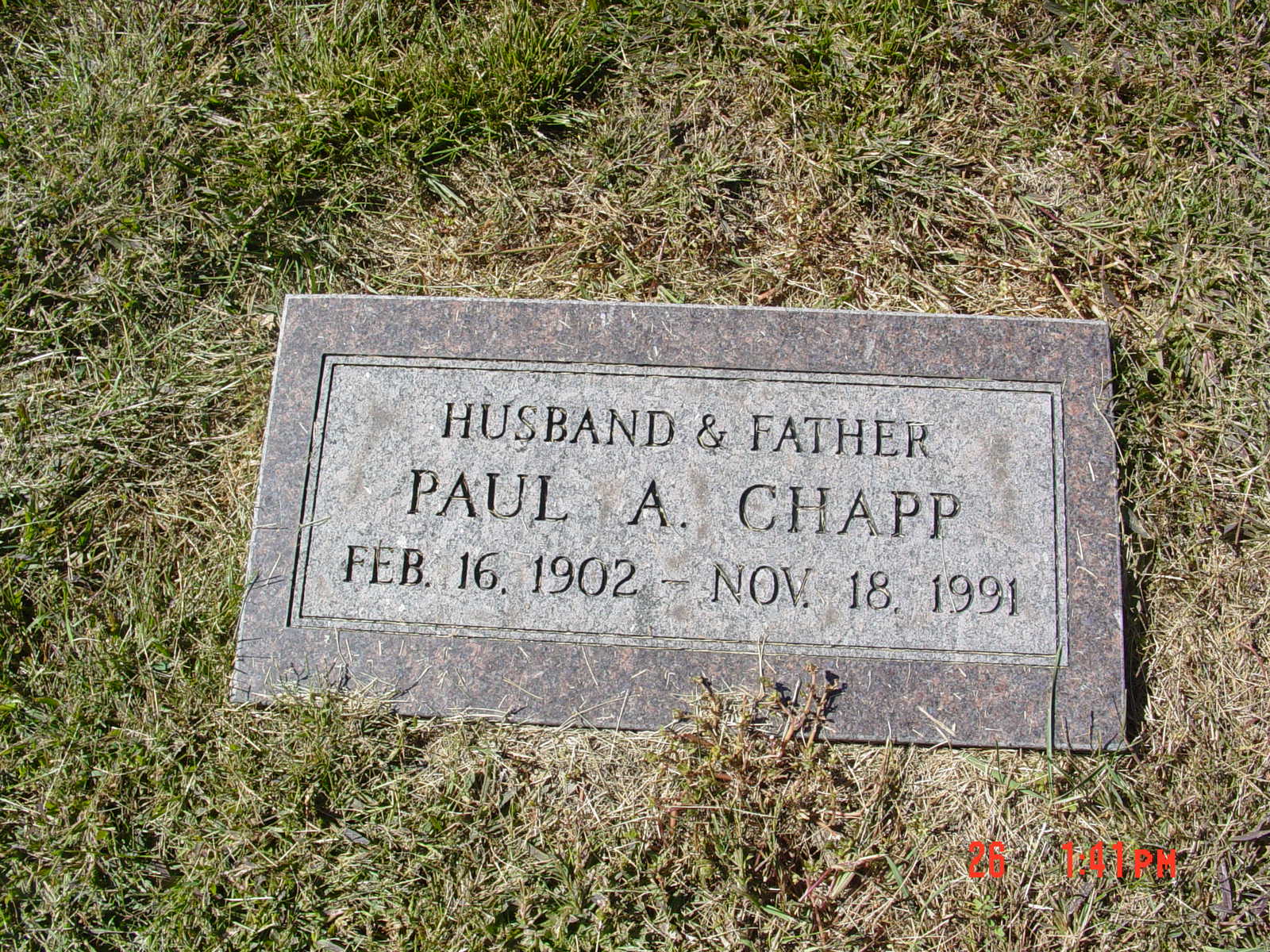 Portrait of Paul A Chapp