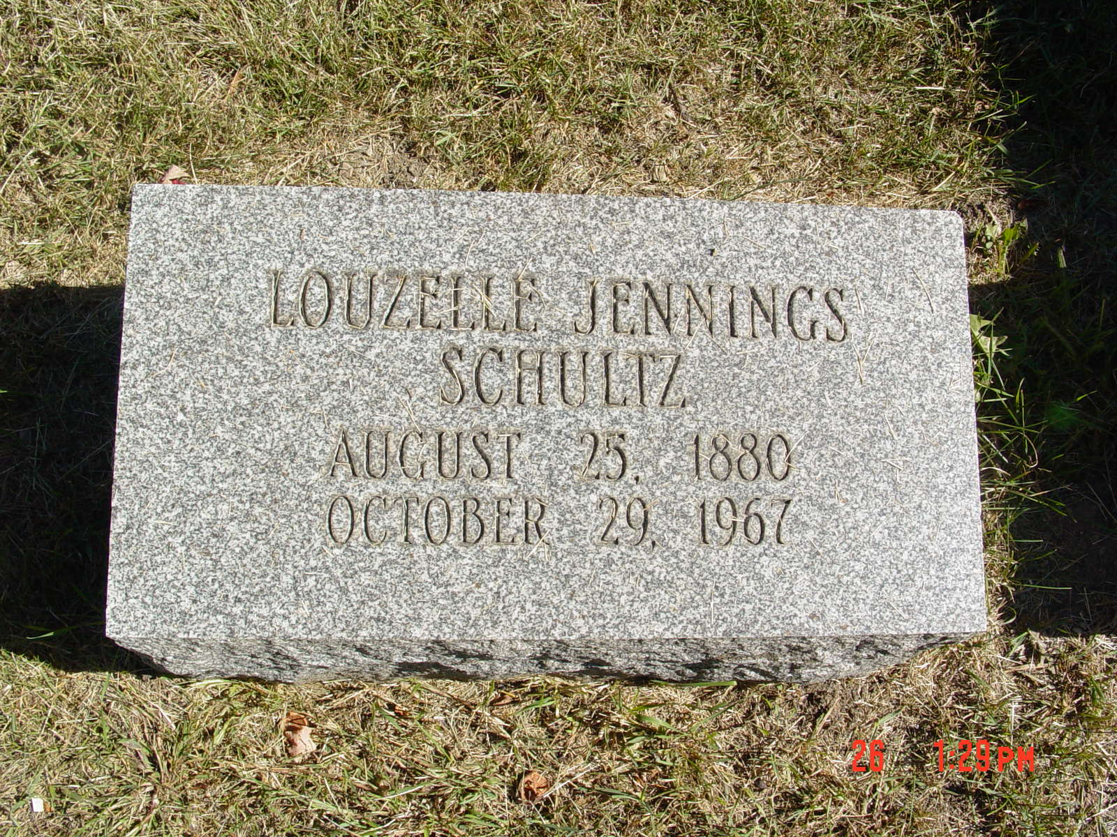 Portrait of Louzelle Jennings Schultz