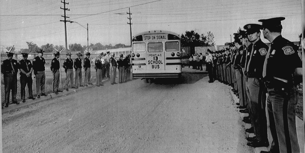 Guarding the Busses - Pontiac