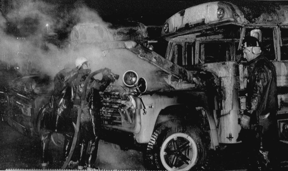 Burned Busses - Pontiac