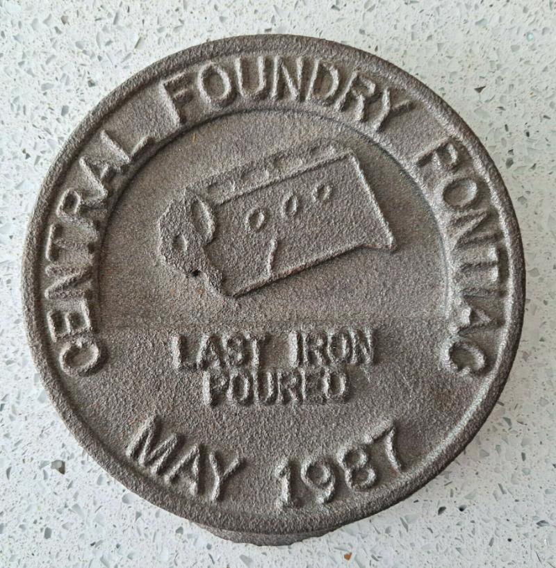 Pontiac Central Foundry Token