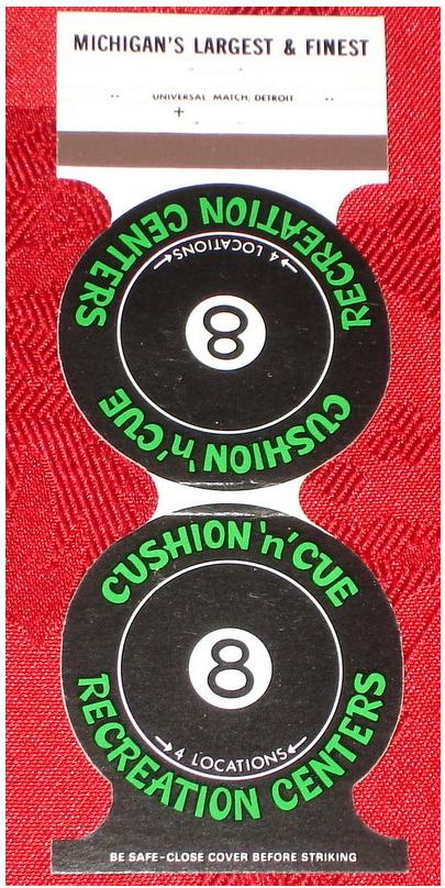 Cushion n Cue - Matchbook