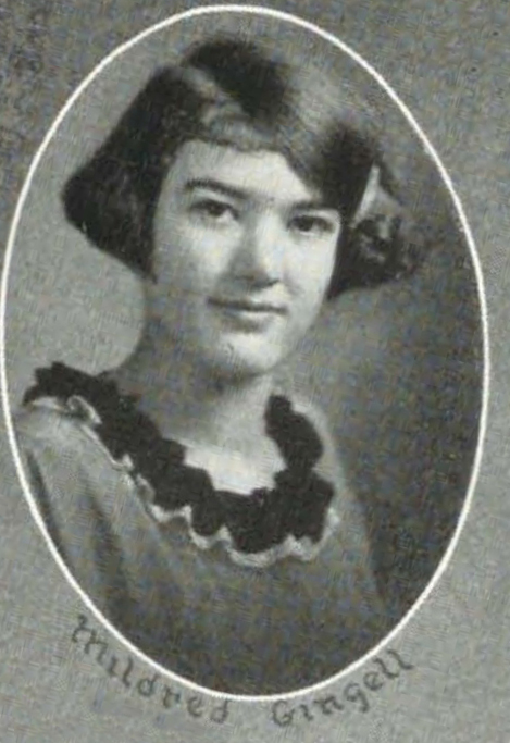 Portrait of Mildred E Gingell